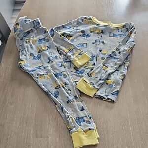 Wonder Nation Gray and Yellow Construction Pajama Set